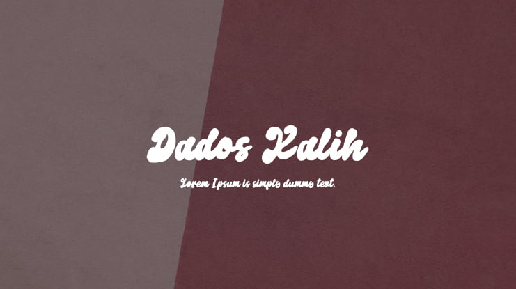 Dados Kalih Font