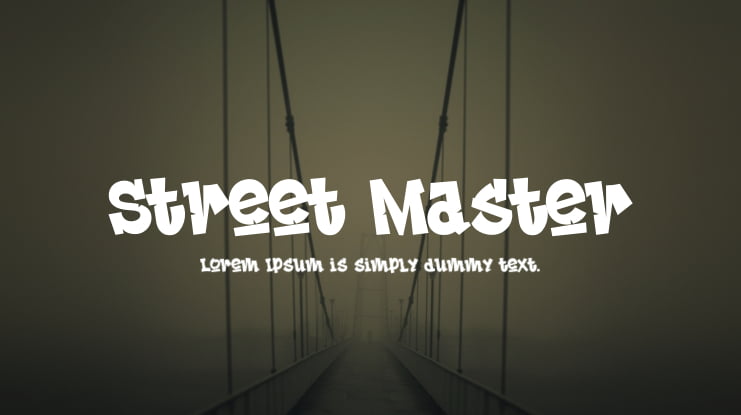 Street Master Font Family