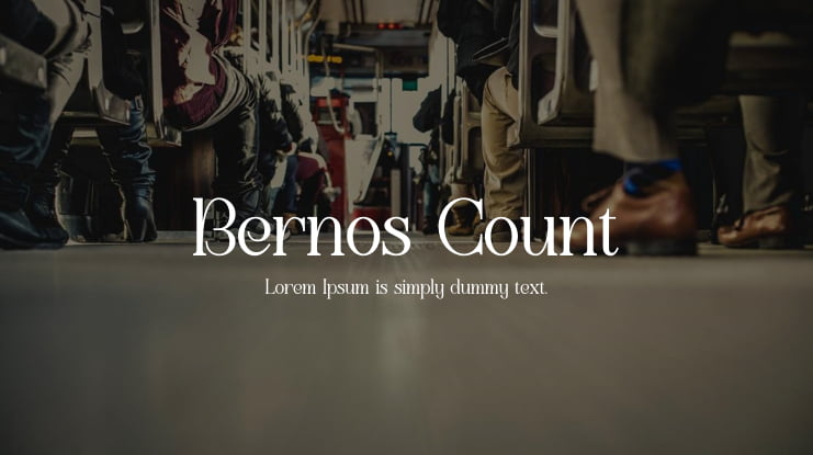 Bernos Count Font