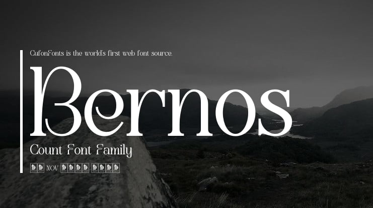 Bernos Count Font