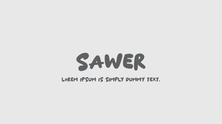 Sawer Font