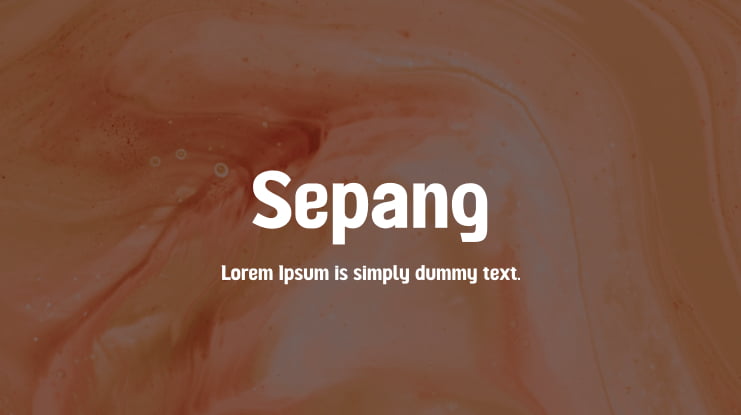 Sepang Font Family