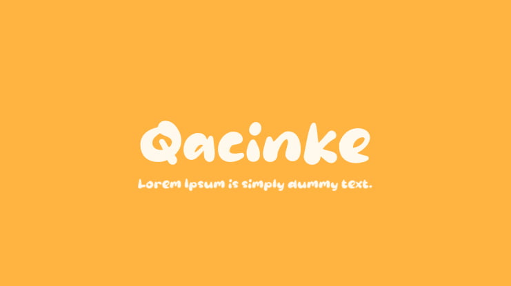 Qacinke Font