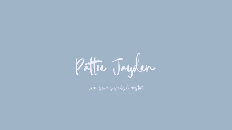 Pattie Jayden Font