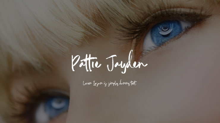 Pattie Jayden Font