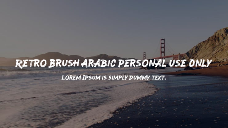 Retro Brush Arabic Personal Use Only Font