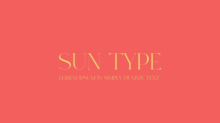 Sun Type Font