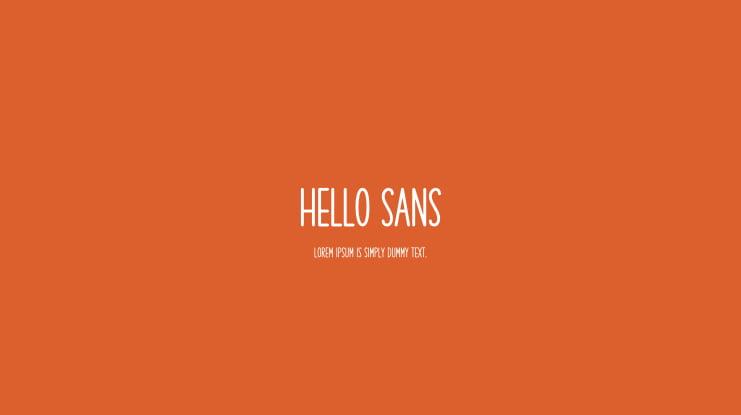 Hello Sans Font Family