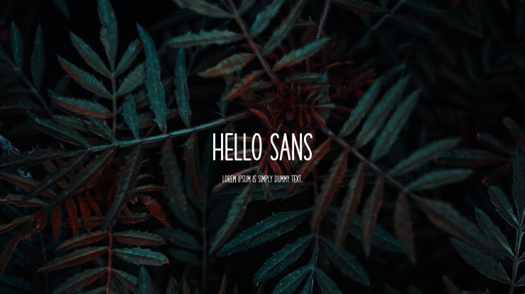 Hello Sans Font Family