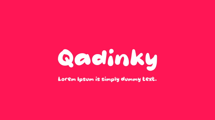 Qadinky Font