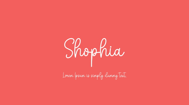 Shophia Font