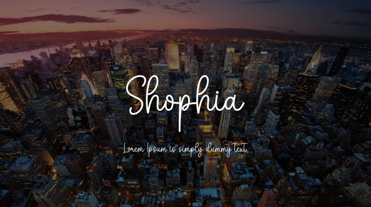 Shophia Font