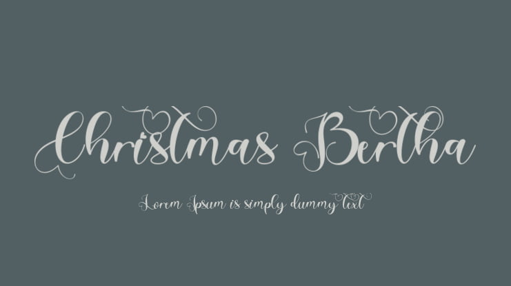 Christmas Bertha Font