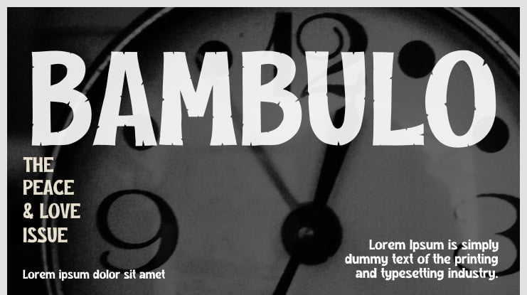 BAMBULO Font