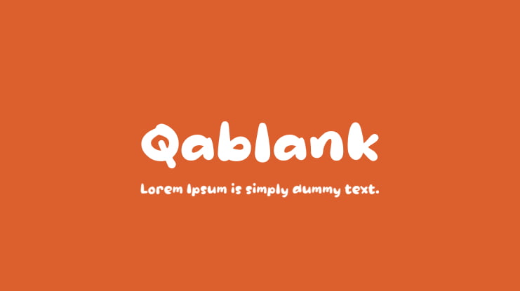 Qablank Font