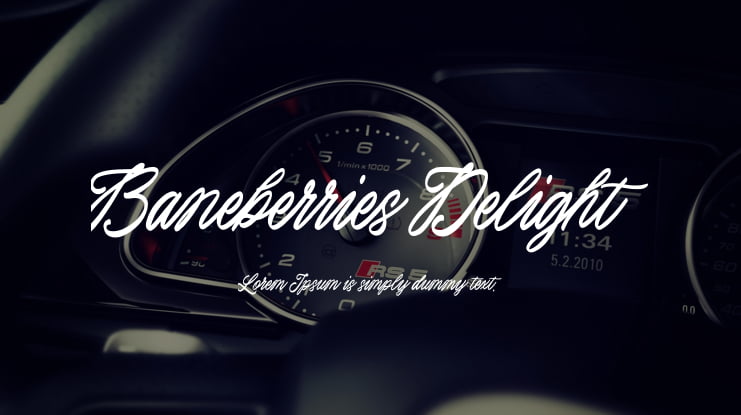 Baneberries Delight Font