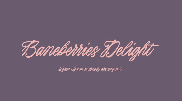 Baneberries Delight Font