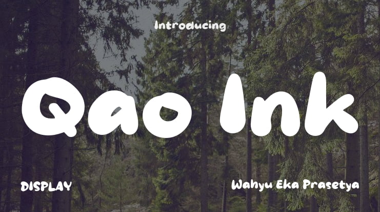 Qao Ink Font