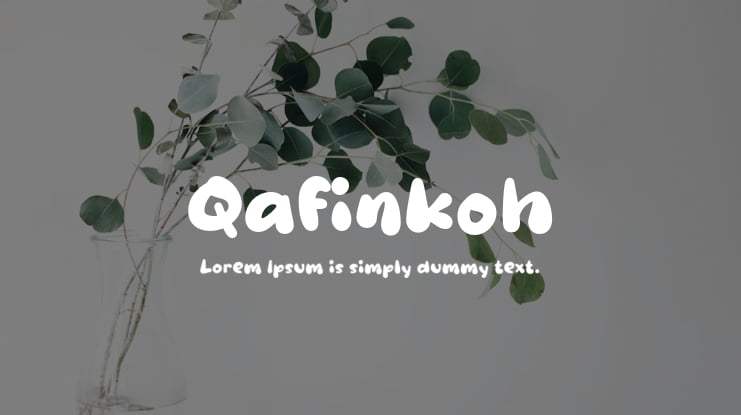 Qafinkoh Font