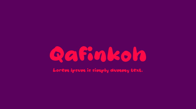 Qafinkoh Font