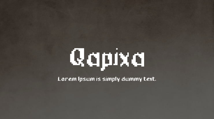 Qapixa Font