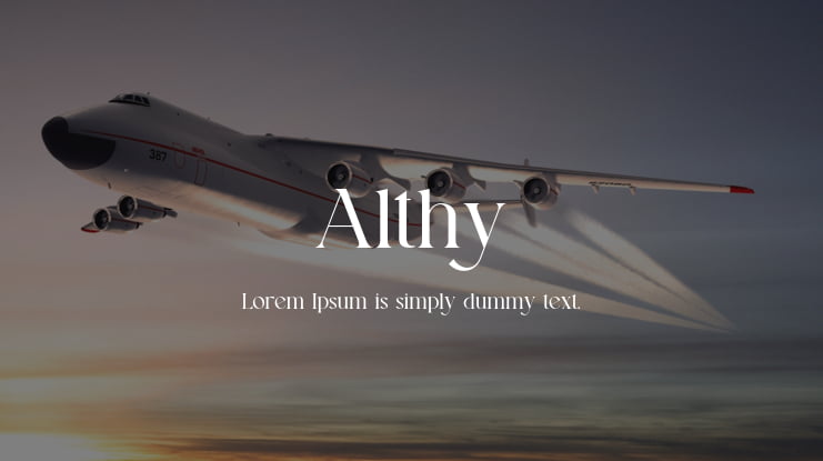 Althy Font