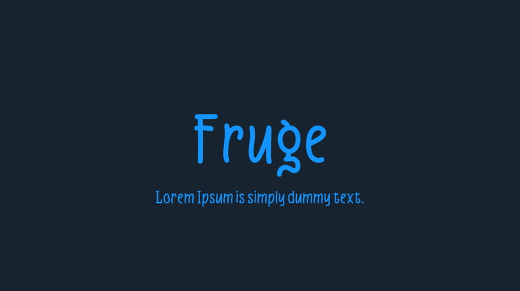 Fruge Font