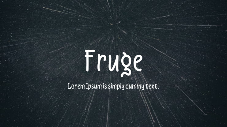 Fruge Font