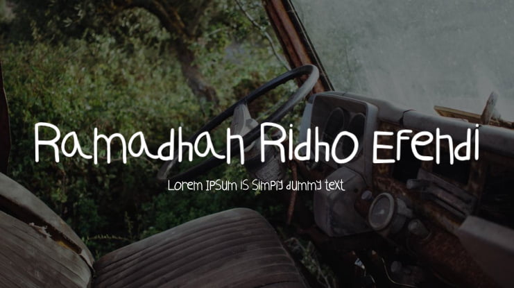 Ramadhan Ridho Efendi Font