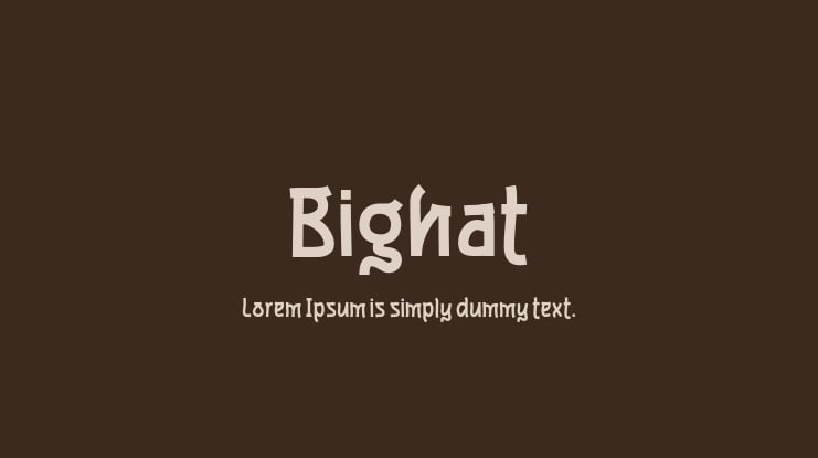 Bighat Font