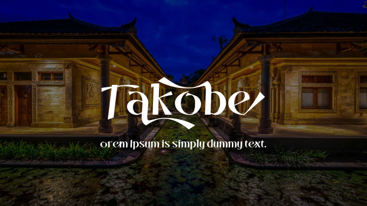 Takobe Font