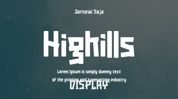 Highills Font