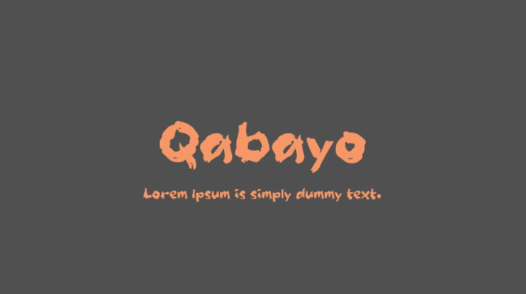 Qabayo Font