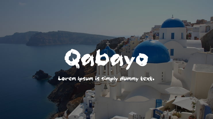 Qabayo Font