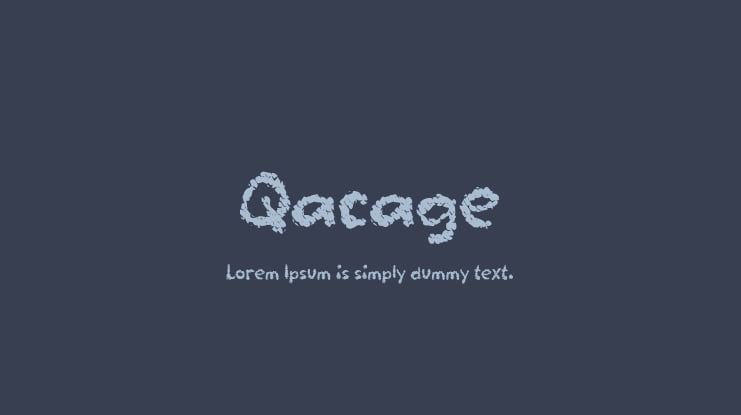 Qacage Font