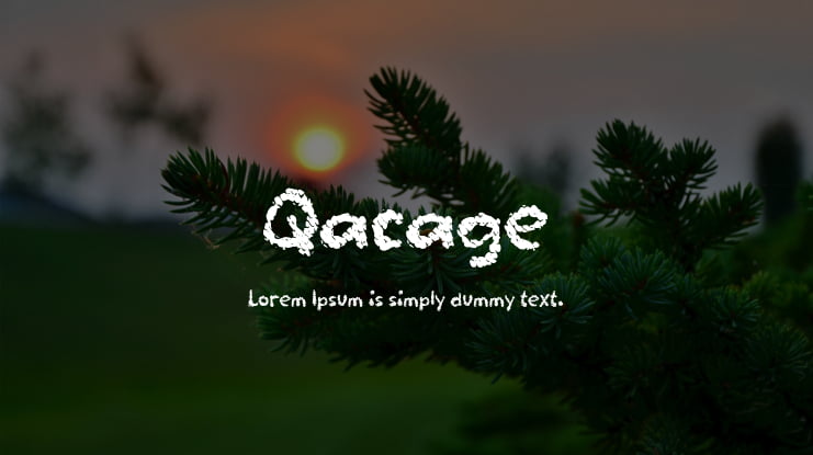 Qacage Font