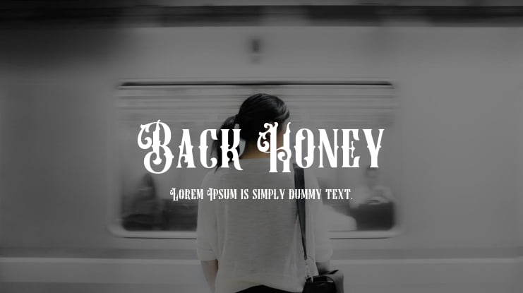 Back Honey Font