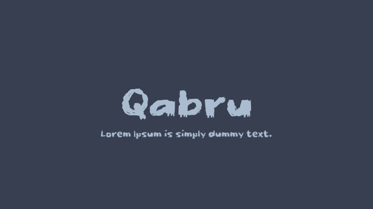 Qabru Font