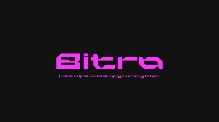 Bitro Font