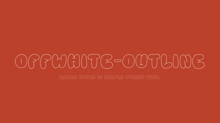 OFFWHITE-OUTLINE Font Family