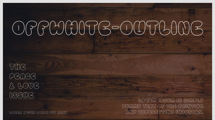 OFFWHITE-OUTLINE Font Family