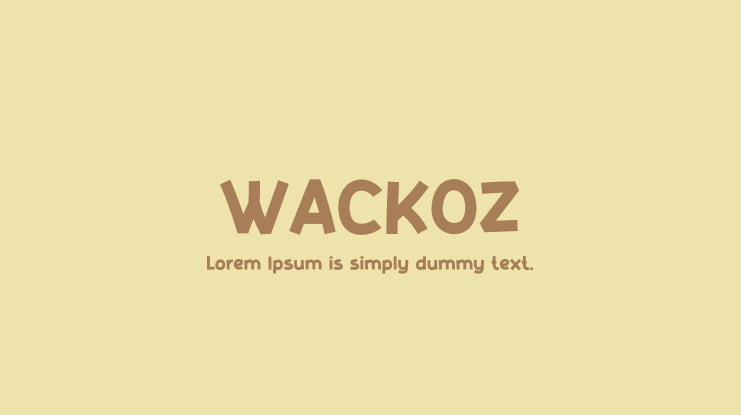 WACKOZ Font