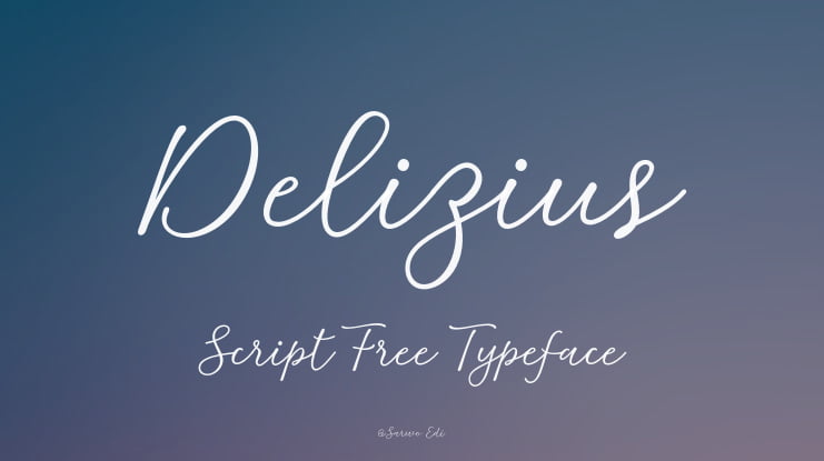 Delizius Script Free Font