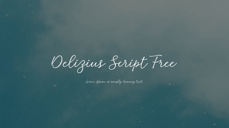 Delizius Script Free Font