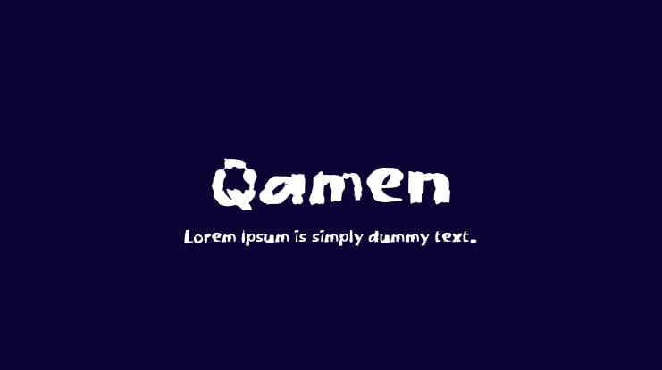 Qamen Font