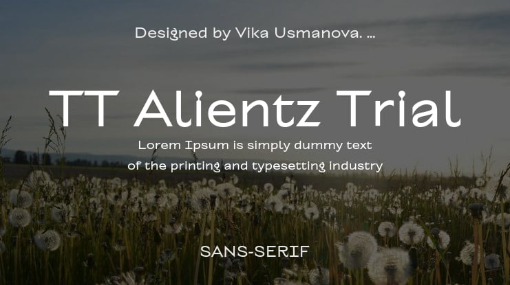 TT Alientz Trial Font Family