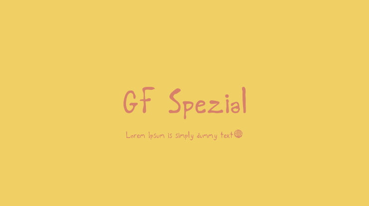 GF Spezial Font