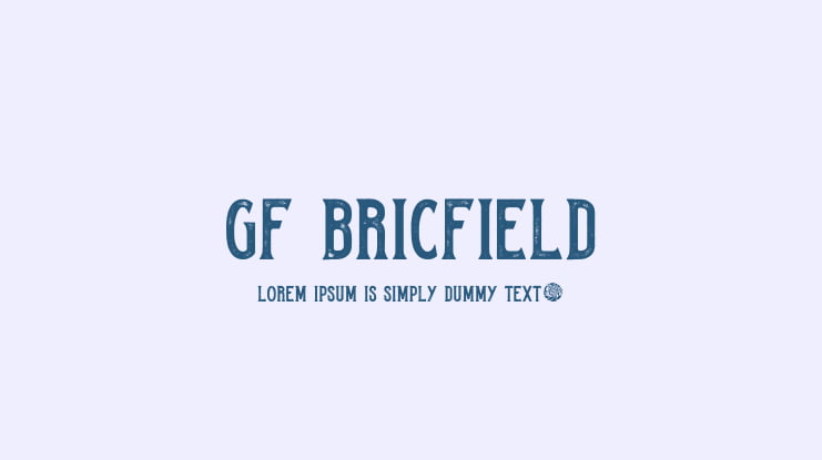 GF Bricfield Font