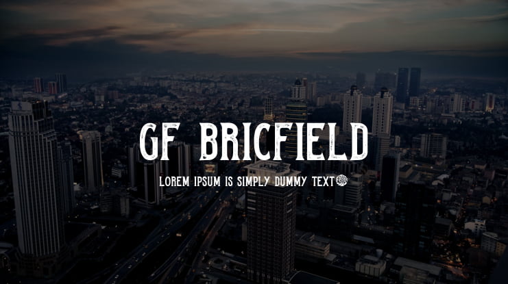 GF Bricfield Font