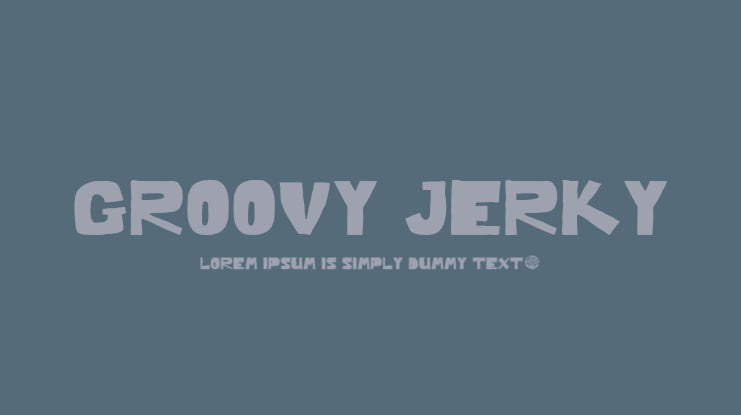 Groovy Jerky Font